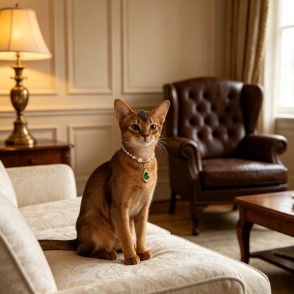 Emerald Green Teardrop Pearl Beaded Pet Necklace Collar