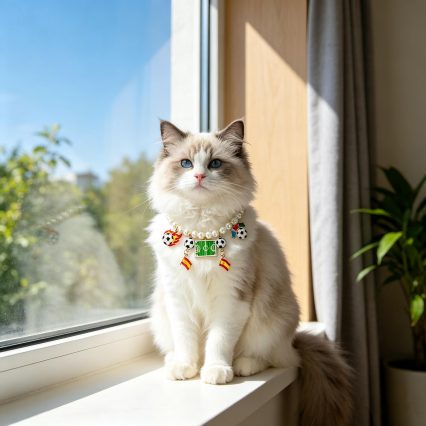 Lucky Game Charm Pearl Beaded Pet Necklace Collar